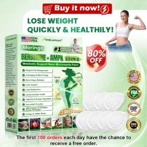 𝐈𝐧𝐬𝐋𝐞𝐦𝐨𝐧® 𝗠𝗼𝗿𝗶𝗻𝗴𝗮 × 𝗕𝗲𝗿𝗯𝗲𝗿𝗶𝗻𝗲 × 𝗔𝗠𝗣𝗞 𝟭𝟬-𝗶𝗻-𝟭 𝗠𝗲𝘁𝗮𝗯𝗼𝗹𝗶𝗰 𝗦𝘂𝗽𝗽𝗼𝗿𝘁 𝗡𝗮𝗻𝗼 𝗠𝗶𝗰𝗿𝗼𝗻𝗲𝗲𝗱𝗹𝗲 𝗣𝗮𝘁𝗰𝗵